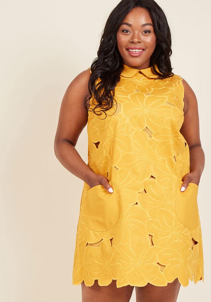 Modcloth Fantasizing Flawless Shift Dress In 2x