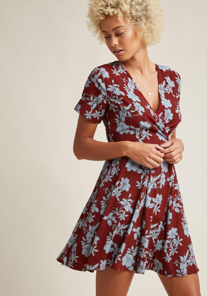 Louche Louche Appreciated Presence Floral Dress In 14 (uk)
