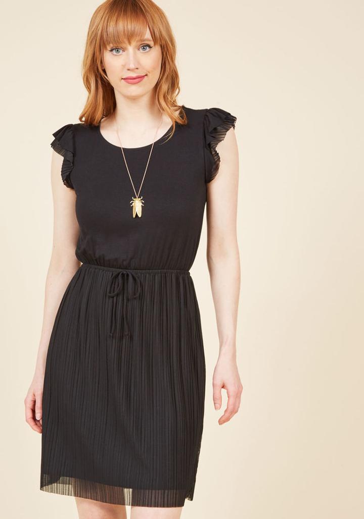  Positive Philosophy Knit Dress In Noir In S
