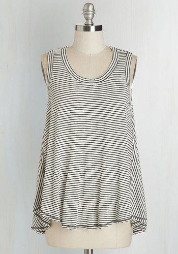 Sweetclaireinc Start The Sway Right Top In Pinstripes