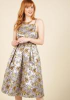  Ritz And Wisdom A-line Dress In Silver In Xxs