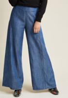 Modcloth Venturesome Vibes Wide-leg Trousers In 2x