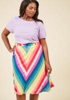  Projected Passion A-line Skirt In 1x
