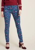 Modcloth Exuberant Intrigue Pants In Dotted Navy In Xs