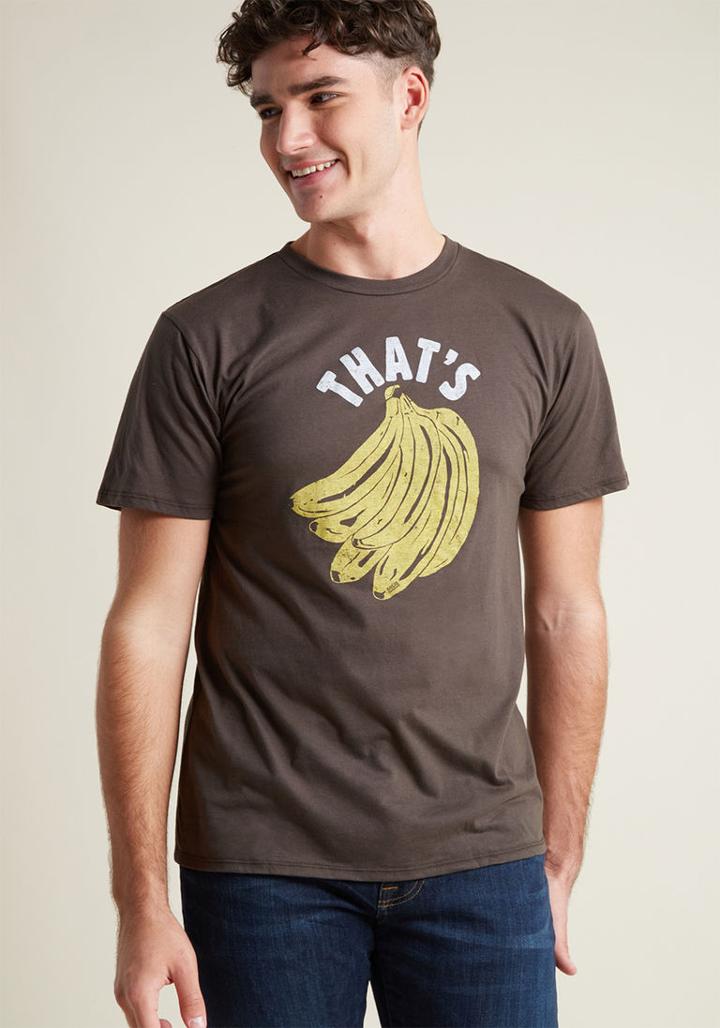 Modcloth Bad Banana-jama Men's Tee In M