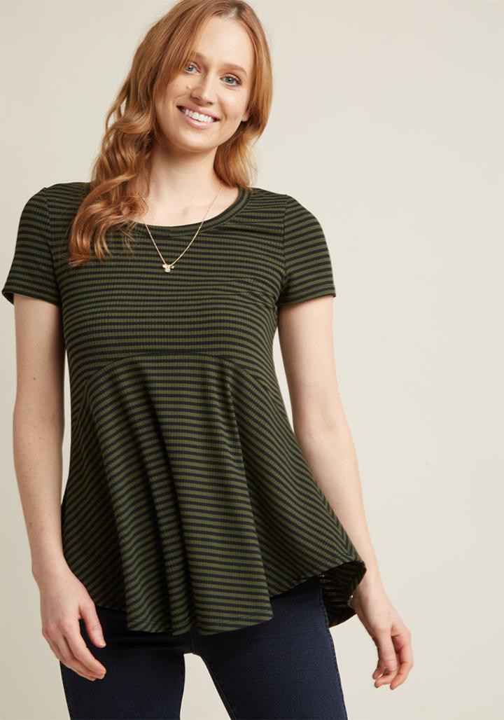 Modcloth Flow Sho Ribbed Knit Top In Xl