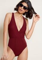 Modcloth Dive Me Crazy One-piece Swimsuit In 4
