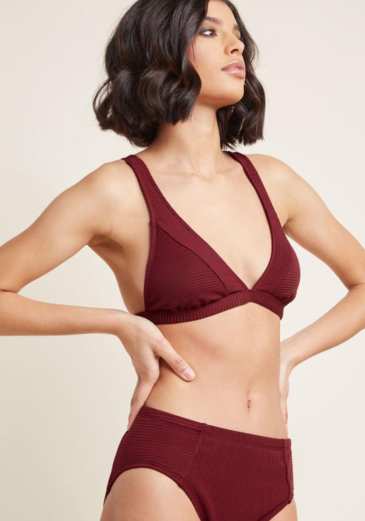 Modcloth Dune It Well Bikini Top In 10