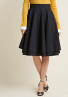 Modcloth Essential Elegance Midi Skirt In Black In 1x