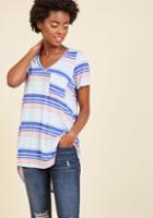  Packing Preserves T-shirt In Blue Stripes In 3x