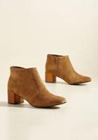  You Grew My Mind Suede Bootie In Fawn In 8