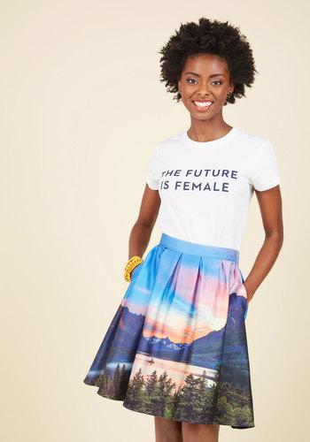  Hey, Soul Vista Midi Skirt In Xxs