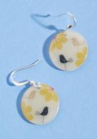 Modcloth Sweep Me Off My Tweet Earrings
