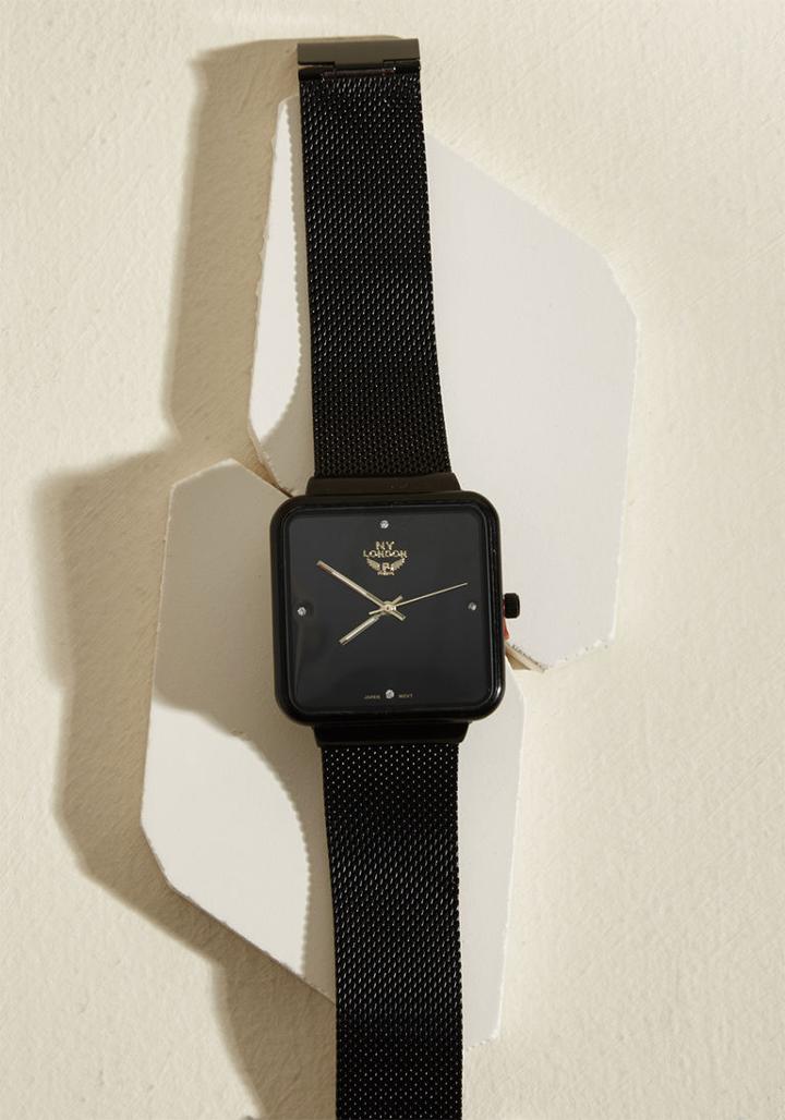 Modcloth Monochrome Motivation Men's Watch