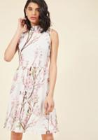  Certainly Sophisticated A-line Dress In Cherry Blossoms In L