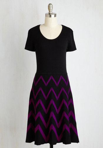Sangria I've Got Zig News! Dress