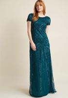 Adriannapapell Adrianna Papell Sequined Vision Maxi Dress In 2