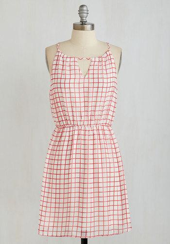 Hellomiss Pickin' Up Grid Vibrations Dress