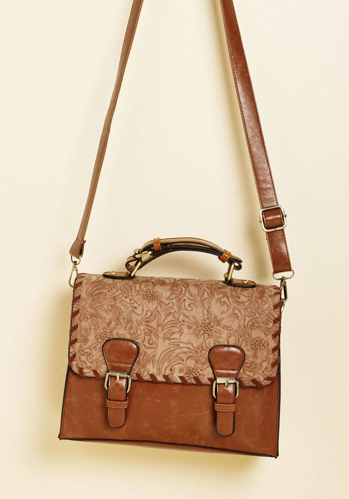 Modcloth Embossed Bliss Crossbody Bag