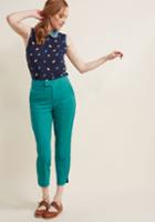 Modcloth Delighted Foresight Pants In Aqua In 4x
