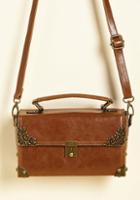 Modcloth Scrapbook Ending Bag In Cognac