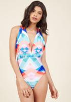 Highdivebymodcloth Promised Paradise One-piece Swimsuit In Kaleidoscope In Xl