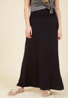  Days Of Fold Maxi Skirt In Black In Xxs