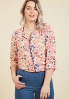  Podcast Co-host Top In Floral Burst In L
