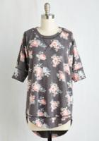  Best Of Botanical Floral Top In Charcoal In 3x