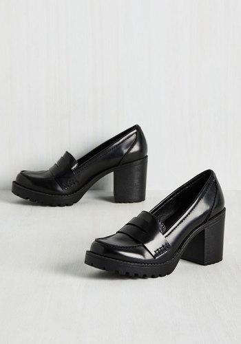  Loafer And Done With Block Heel In 10