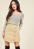  Simplistic Asymmetry Mini Skirt In Xs