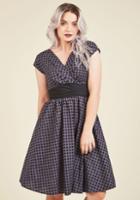 Modcloth Pretty On The Park Bench A-line Dress In Dots