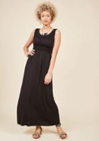 Modcloth First Classic Maxi Dress In Black