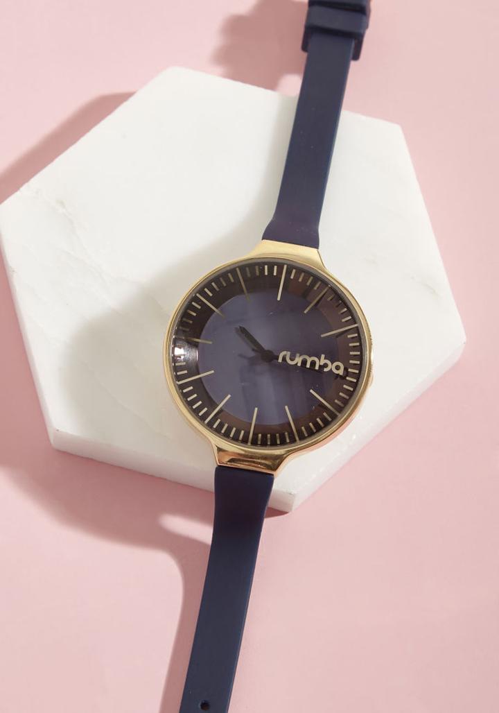 Rumbatime Haute, Hands Down Watch In Navy