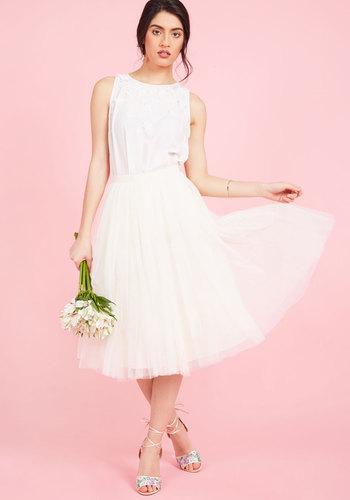  Your Own Merits Midi Skirt In Ivory In 8