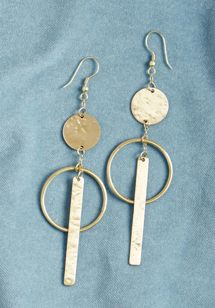 Modcloth Geometric Marvel Earrings