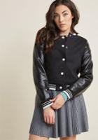 Collectif Collectif '50s-style Bomber Jacket In 10 (uk)