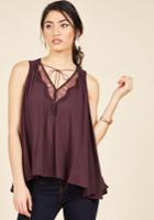 In It For The Accents Sleeveless Top In Xs