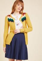  You Heard That Bright Cardigan In Saffron In 2x
