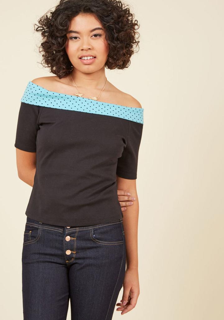 Modcloth Sassy Sentiment Knit Top