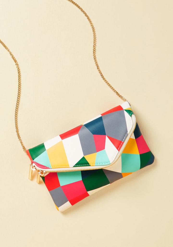 Modcloth An Angled Web We Weave Bag