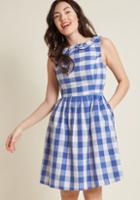 Modcloth Kindly Invited Cotton A-line Dress In 3x