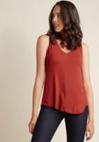 Modcloth Endless Possibilities Tank Top In Paprika In 1x