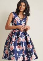 Modcloth Chi Chi London Sweetly Celebrated Fit And Flare Dress In 14