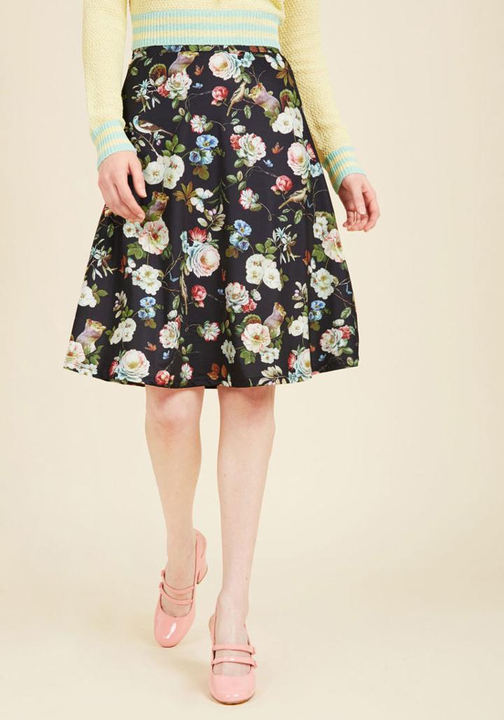 Fauna Time Coming Midi Skirt In Xxxl
