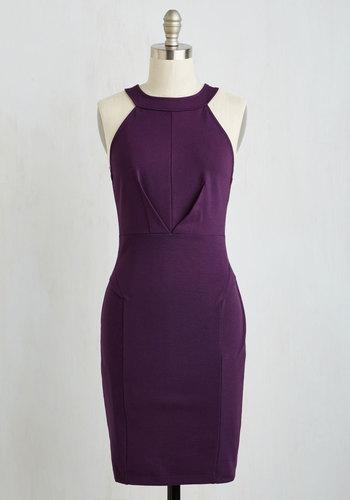 Mysticfashion Anniversary Allure Dress In Plum