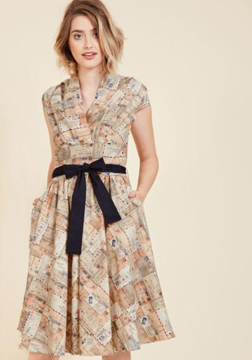 Modcloth The Sooner The Letter A-line Dress