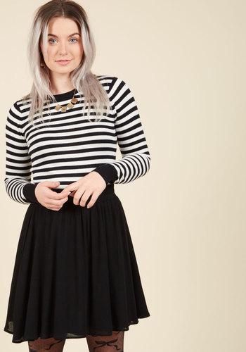  Essential Element Skater Skirt In Black In S