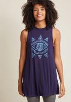 Modcloth Eerie Eye Graphic Tank Top In 3x
