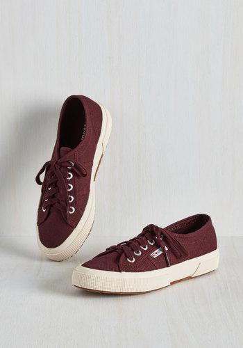 Superga Active Kindness Sneaker In Burgundy
